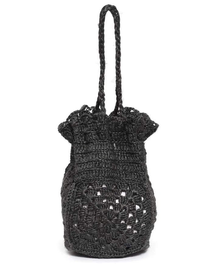 Bags Women039s The Great The Crochet Drawstring Bag Black