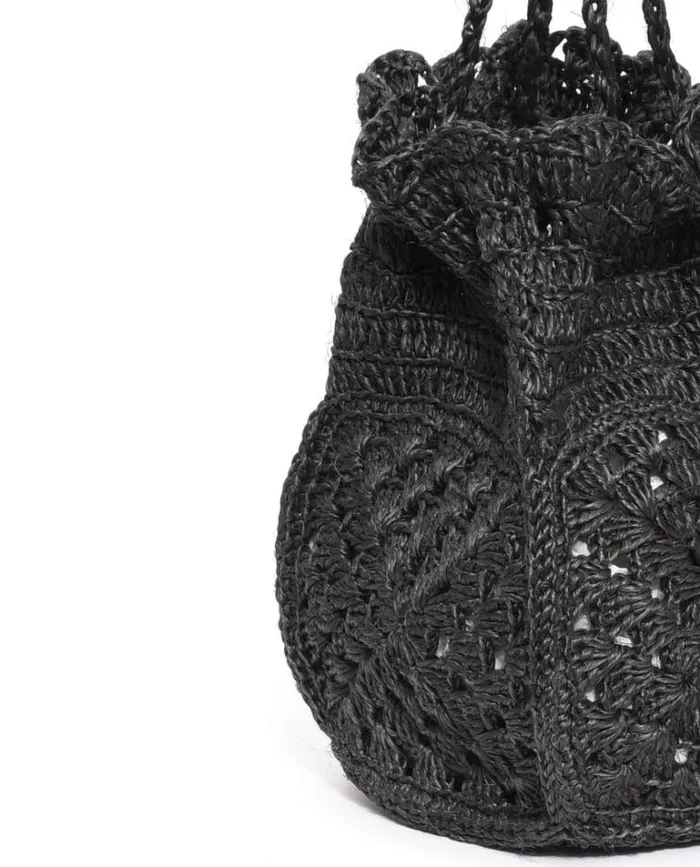 Bags Women039s The Great The Crochet Drawstring Bag Black