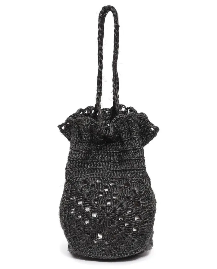Bags Women039s The Great The Crochet Drawstring Bag Black