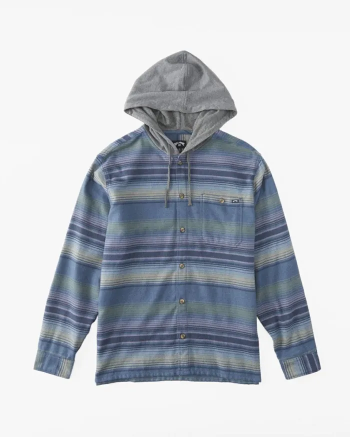 Baja Hooded Flannel Shirt North Sea Men Billabong Shirts
