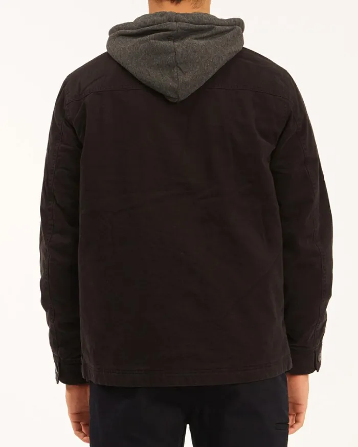 Barlow Hooded Jacket Black Men Billabong Jackets
