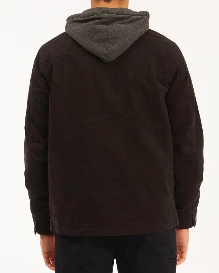 Barlow Hooded Jacket Black Men Billabong Jackets