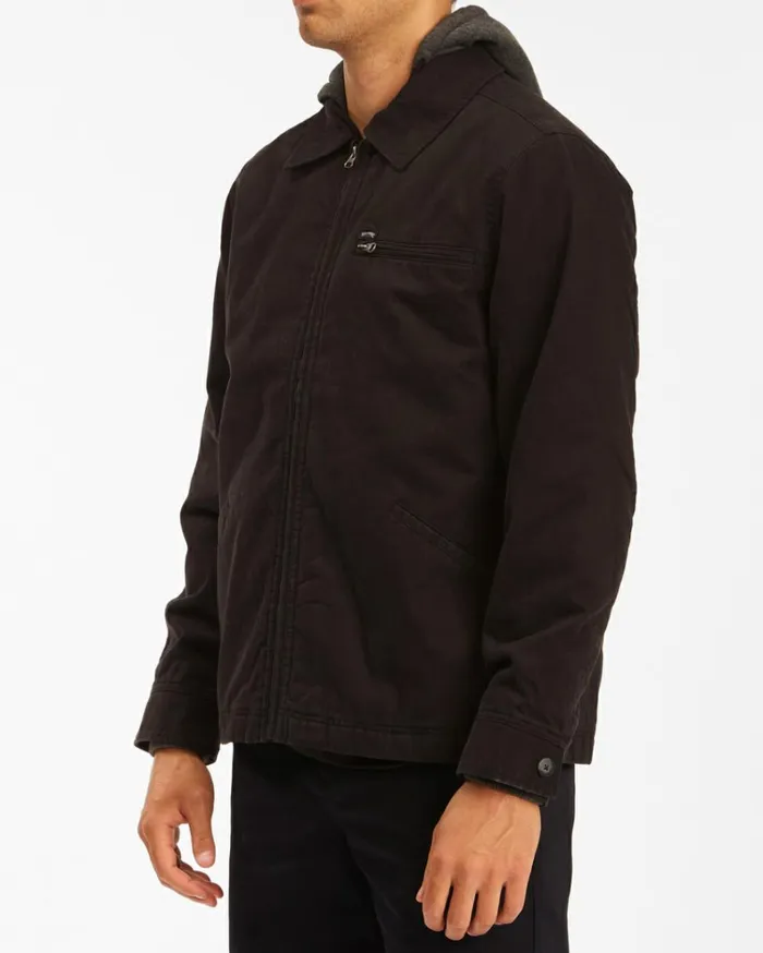 Barlow Hooded Jacket Black Men Billabong Jackets