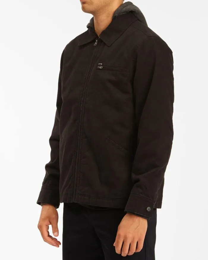 Barlow Hooded Jacket Black Men Billabong Jackets