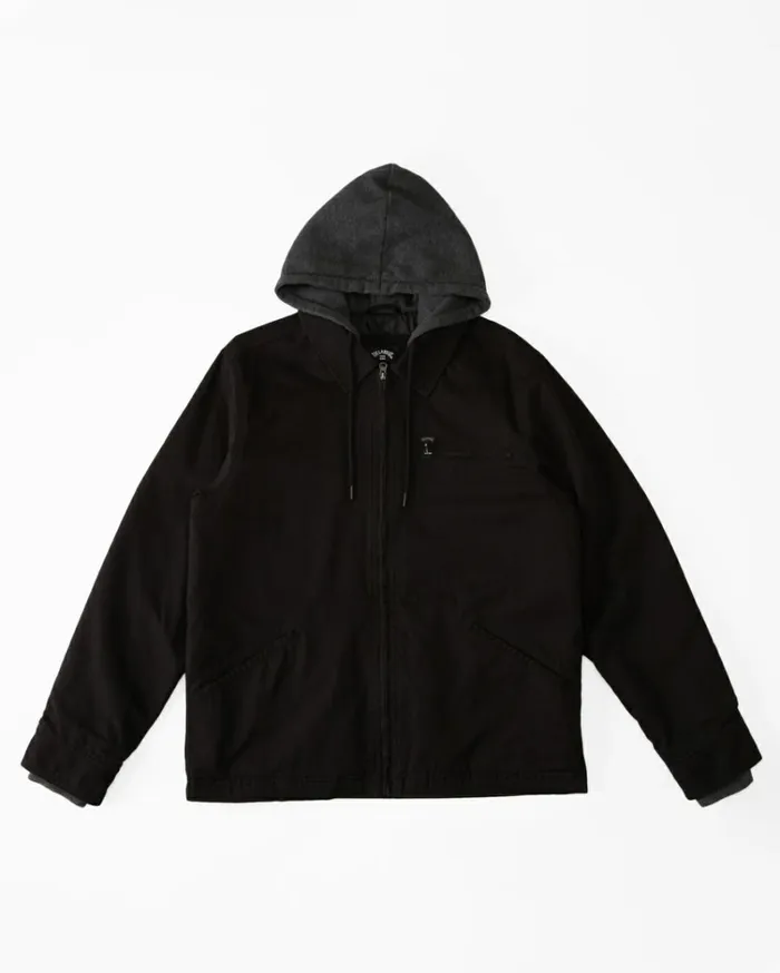 Barlow Hooded Jacket Black Men Billabong Jackets