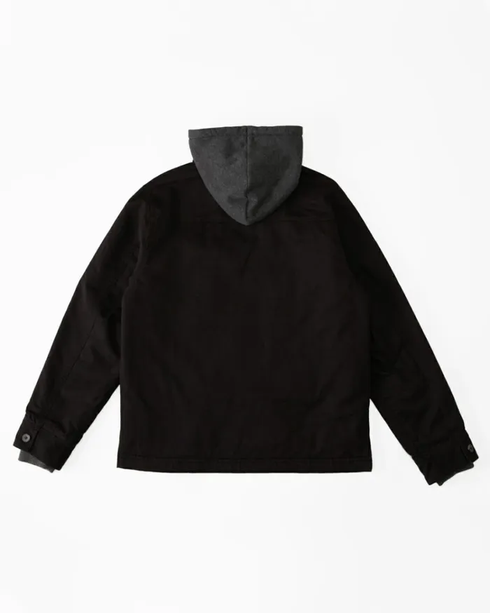 Barlow Hooded Jacket Black Men Billabong Jackets
