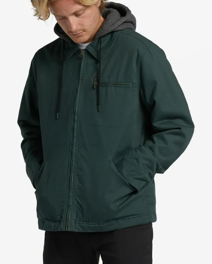 Barlow Hooded Jacket Dark Forest Men Billabong Jackets