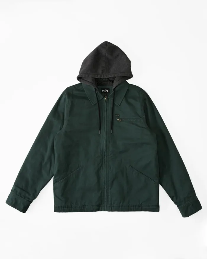 Barlow Hooded Jacket Dark Forest Men Billabong Jackets