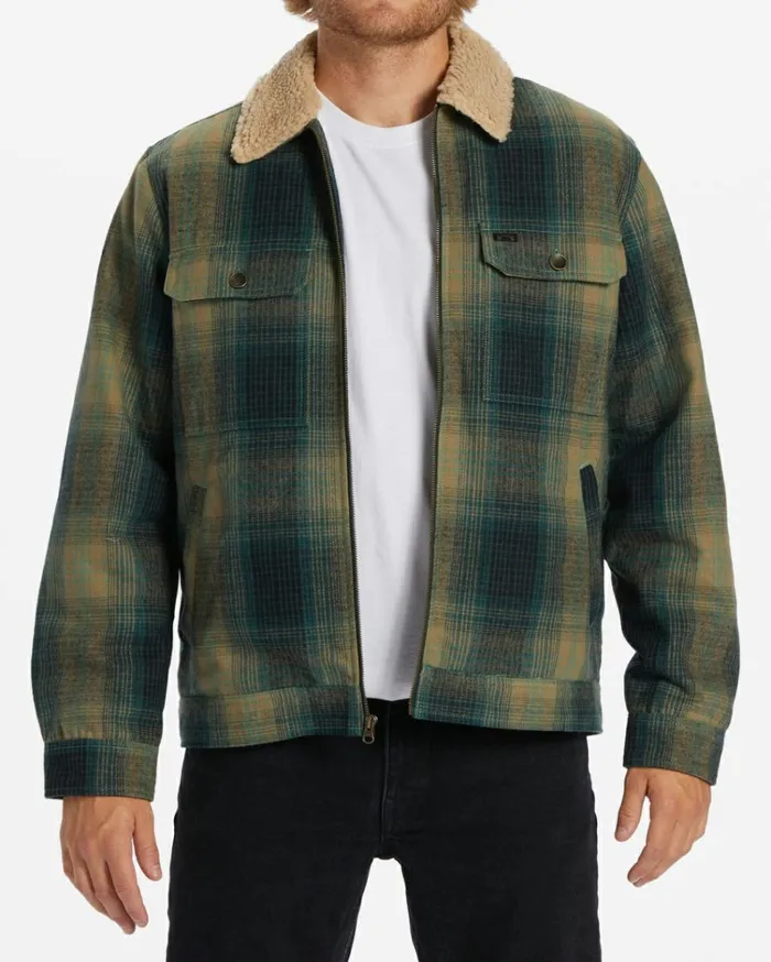 Barlow Sherpa Lined Jacket Dark Forest Men Billabong Jackets