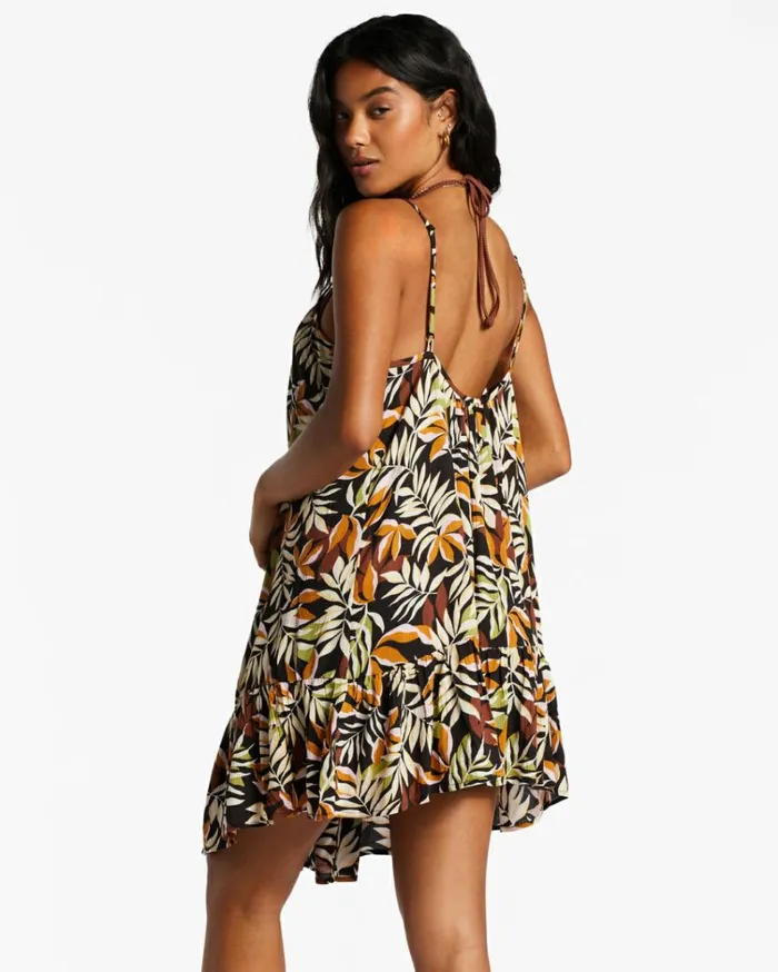 Beach Vibes Swim Cover Up Black Pebble Women Billabong Beach Cover Ups
