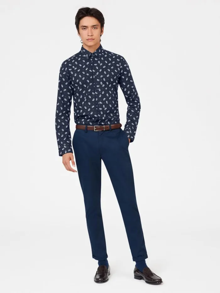Ben Sherman Archive Print Shirts Men Micro Paisley Print Shirt 8211 Dark Navy Ben Sherman Archive Print Shirts Men Micro Paisley Print Shirt 8211 Dark Navy
