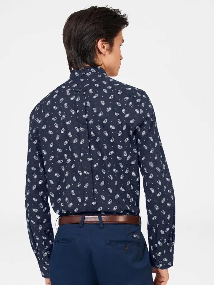 Ben Sherman Archive Print Shirts Men Micro Paisley Print Shirt 8211 Dark Navy Ben Sherman Archive Print Shirts Men Micro Paisley Print Shirt 8211 Dark Navy