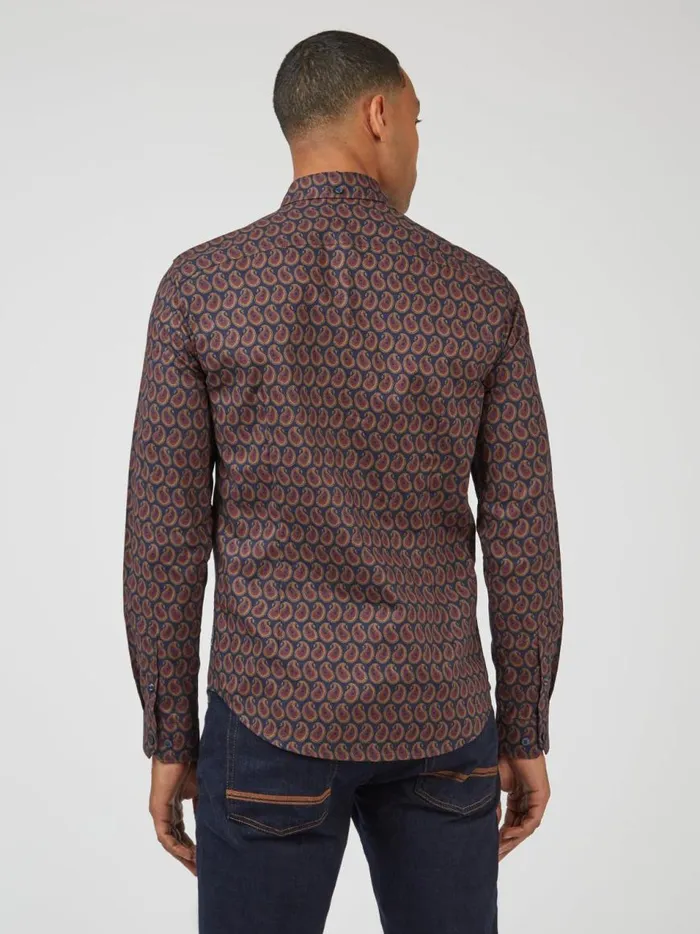 Ben Sherman Archive Print Shirts Men Slim Fit Paisley Print LongSleeve Shirt Ben Sherman Archive Print Shirts Men Slim Fit Paisley Print LongSleeve Shirt