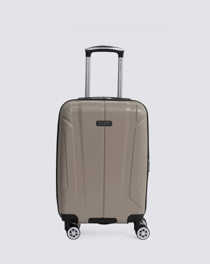 Ben Sherman Bags and Luggage Men Derby Hardside Carry On Luggage 8211 Champagne