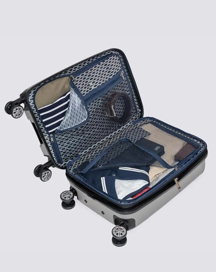 Ben Sherman Bags and Luggage Men Derby Hardside Carry On Luggage 8211 Champagne