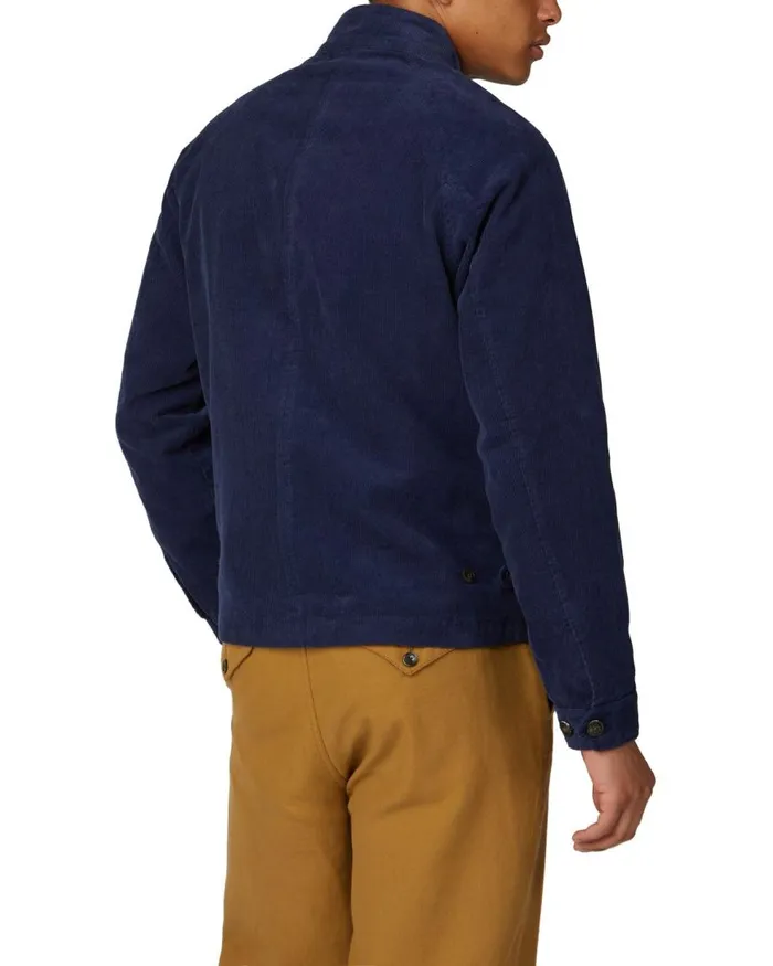 Ben Sherman Harrington Jackets Men Cord Harrington Jacket 8211 Ink