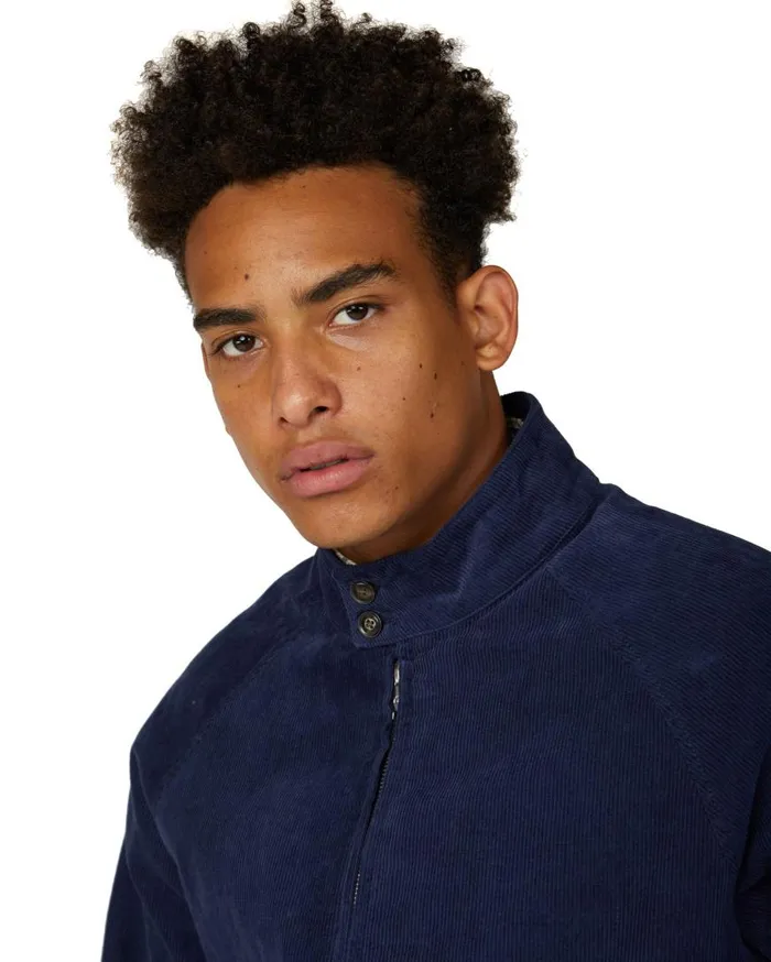 Ben Sherman Harrington Jackets Men Cord Harrington Jacket 8211 Ink