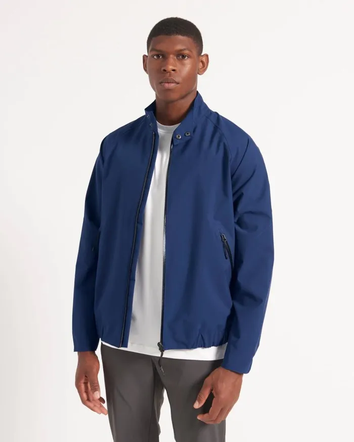 Ben Sherman Harrington Jackets Men Waterproof Harrington Jacket 8211 Marine
