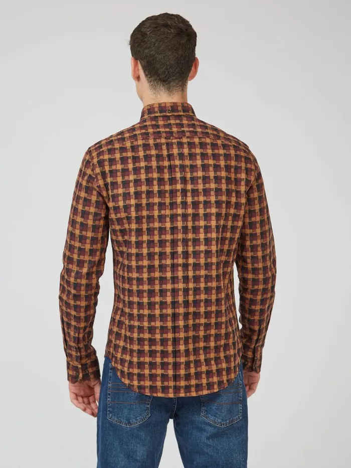 Ben Sherman Heritage Check Shirts Men Fractured Gingham Check LongSleeve Shirt Ben Sherman Heritage Check Shirts Men Fractured Gingham Check LongSleeve Shirt