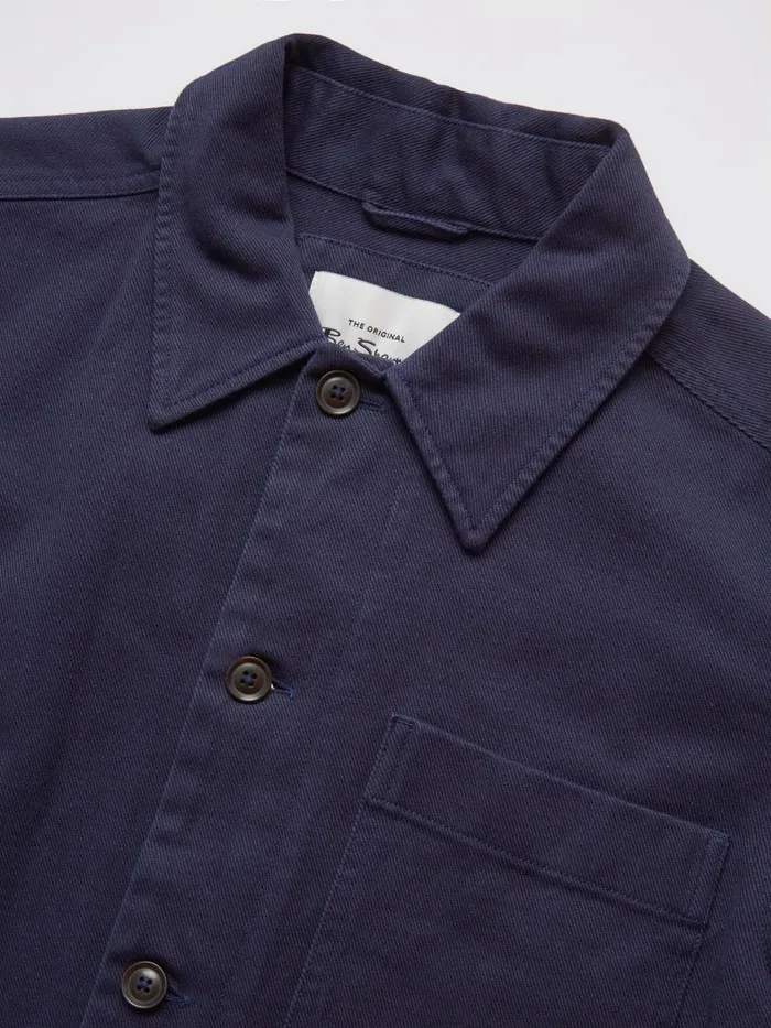 Ben Sherman Jackets and Outerwear Men Casual Twill Workwear Jacket 8211 Marine