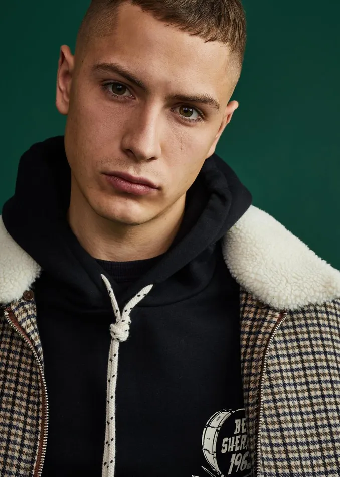 Ben Sherman Jackets and Outerwear Men Heritage Check Wool Blend Jacket