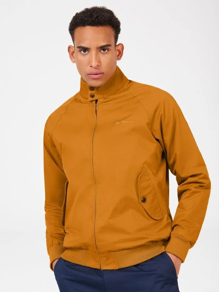 Ben Sherman Jackets and Outerwear Men Signature Harrington Jacket 8211 Mustard