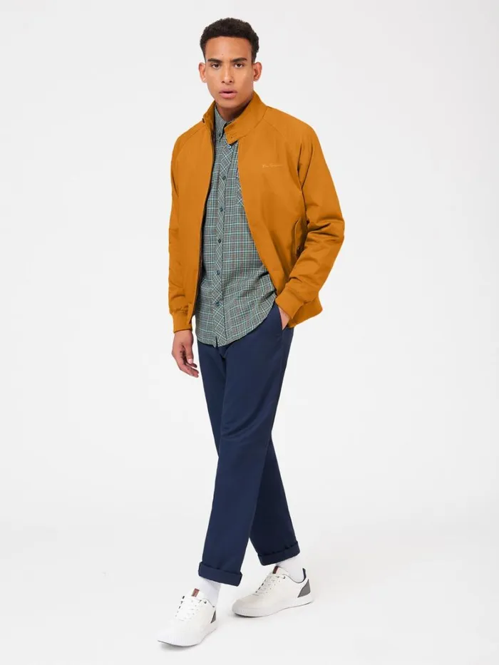 Ben Sherman Jackets and Outerwear Men Signature Harrington Jacket 8211 Mustard Ben Sherman Jackets and Outerwear Men Signature Harrington Jacket 8211 Mustard