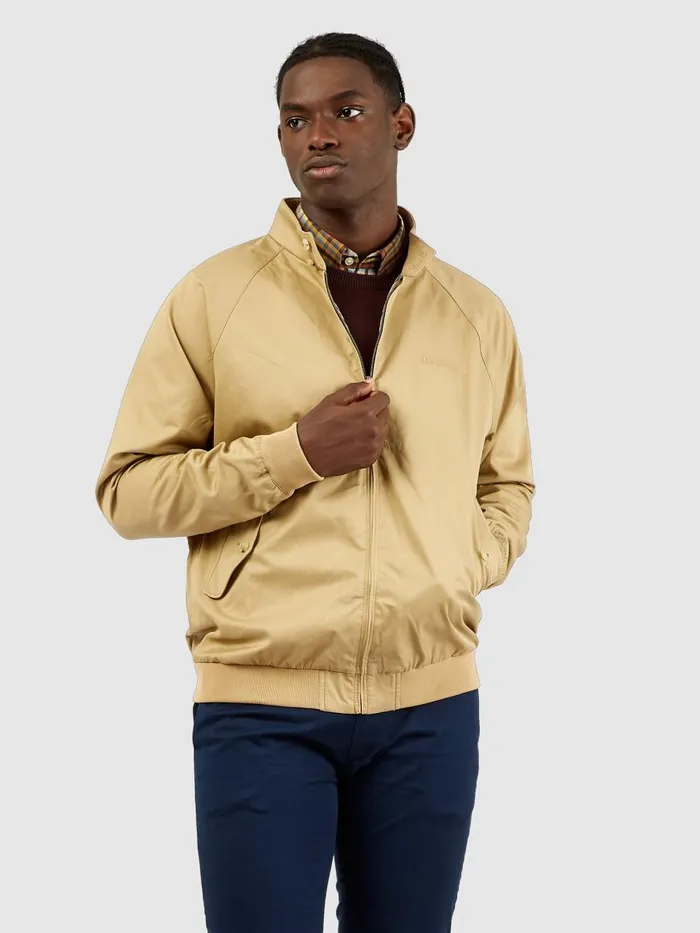 Ben Sherman Jackets and Outerwear Men Signature Harrington Jacket 8211 Sand