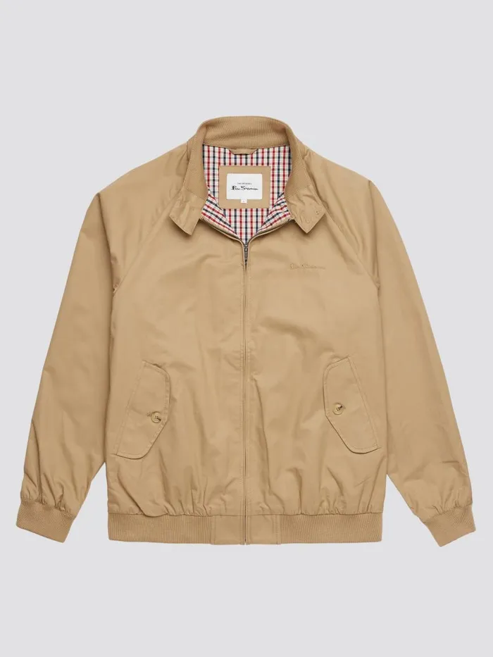 Ben Sherman Jackets and Outerwear Men Signature Harrington Jacket 8211 Sand