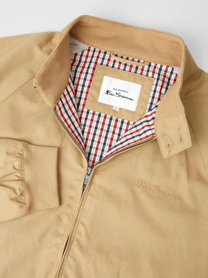 Ben Sherman Jackets and Outerwear Men Signature Harrington Jacket 8211 Sand