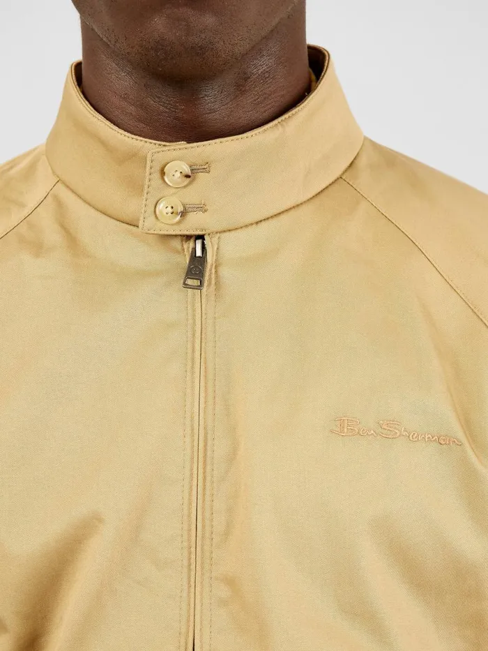 Ben Sherman Jackets and Outerwear Men Signature Harrington Jacket 8211 Sand