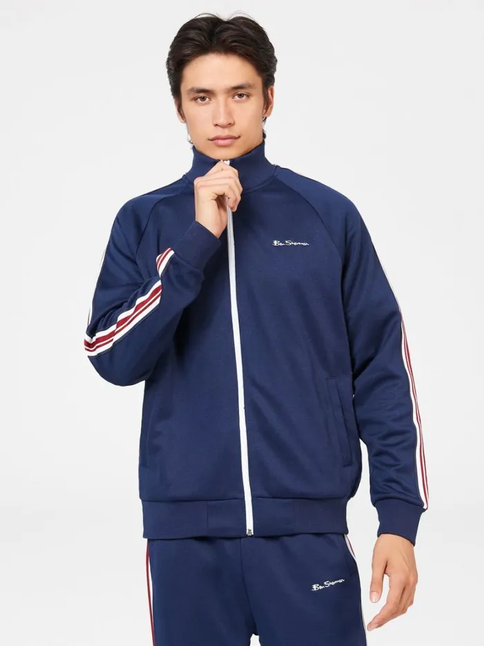Ben Sherman Jackets and Outerwear Men Signature ZipThrough Track Jacket 8211 Marine