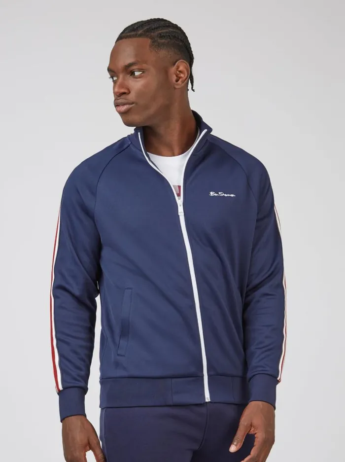 Ben Sherman Jackets and Outerwear Men Signature ZipThrough Track Jacket 8211 Marine