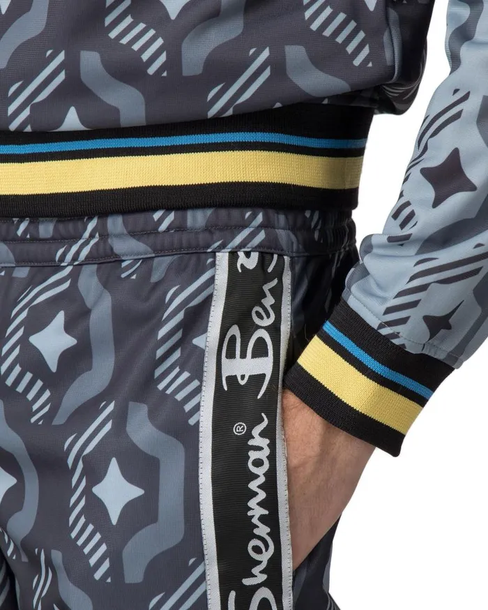 Ben Sherman Joggers and Track Pants Men X House Of Holland Geo Wallpaper Printed Tracksuit Pants