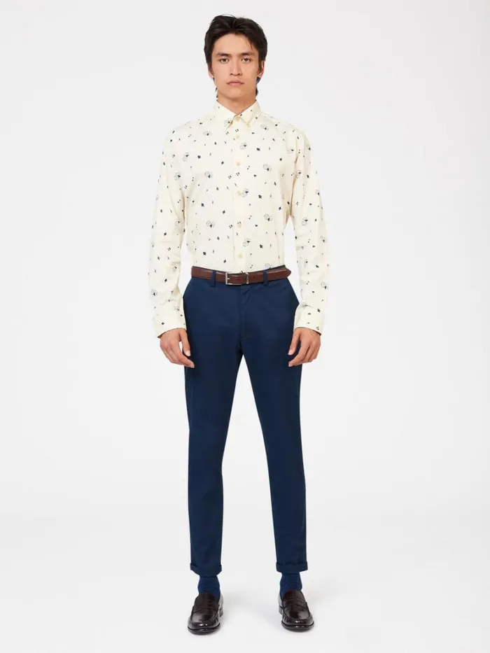 Ben Sherman Long Sleeve Shirts Men Conversational Icon Print Shirt Ben Sherman Long Sleeve Shirts Men Conversational Icon Print Shirt
