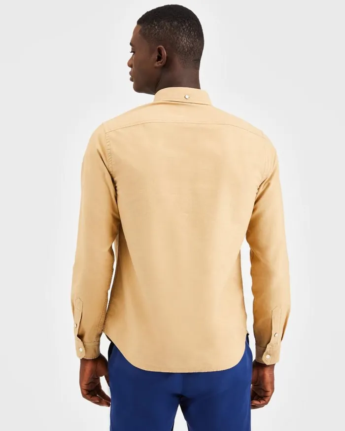 Ben Sherman Oxford Shirts Men Beatnik Oxford Garment Dye Shirt 8211 Khaki