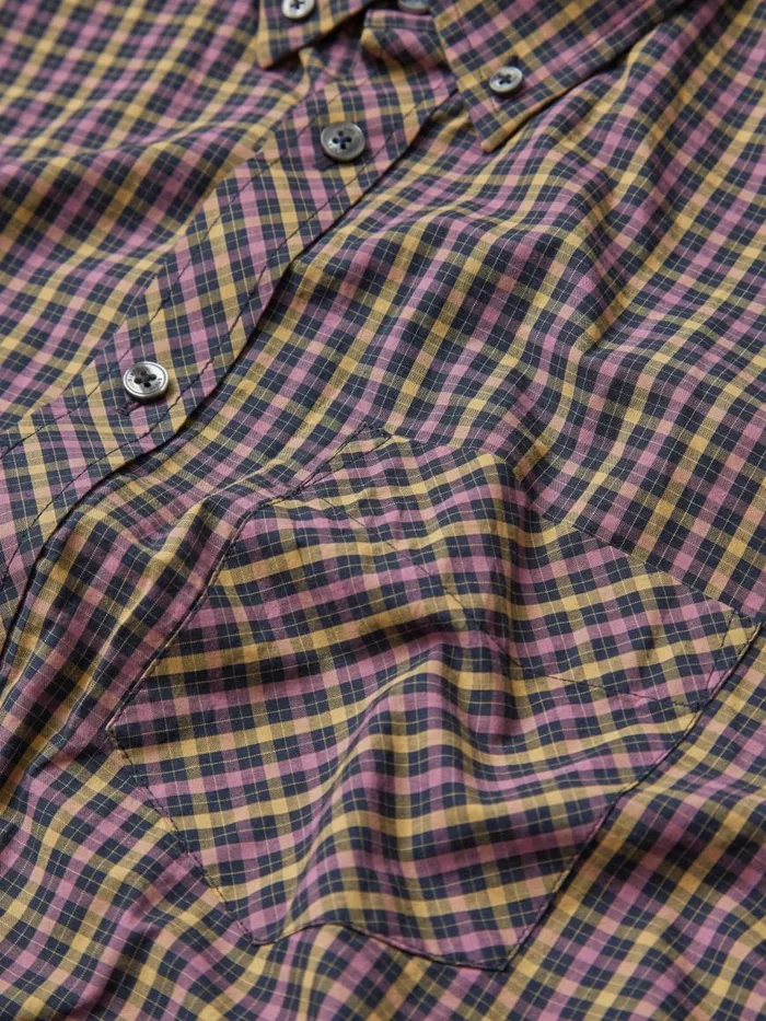 Ben Sherman Short Sleeve Shirts Men Signature House Check ShortSleeve Shirt 8211 Grape