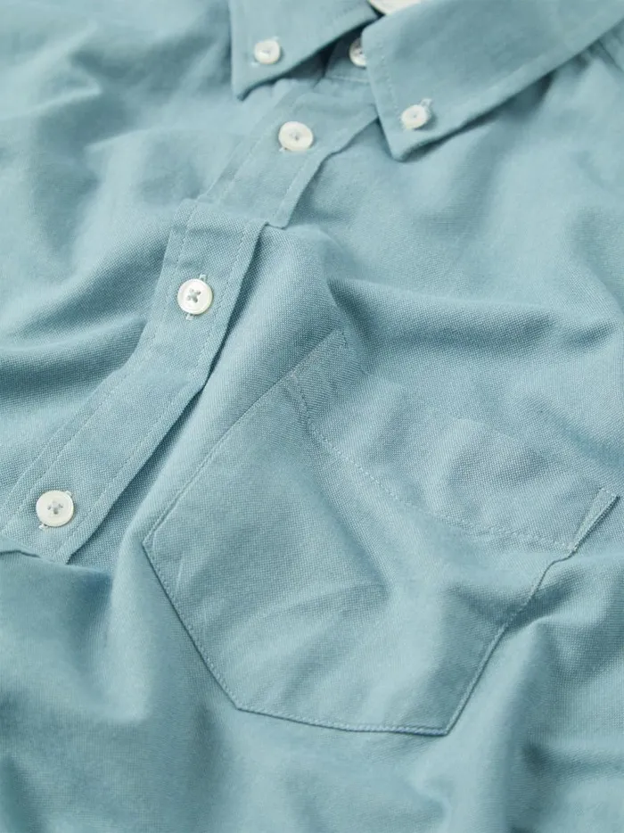Ben Sherman Short Sleeve Shirts Men Signature Organic ShortSleeve Oxford Shirt 8211 Blue Shadow