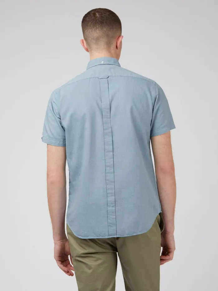 Ben Sherman Short Sleeve Shirts Men Signature Organic ShortSleeve Oxford Shirt 8211 Blue Shadow Ben Sherman Short Sleeve Shirts Men Signature Organic ShortSleeve Oxford Shirt 8211 Blue Shadow