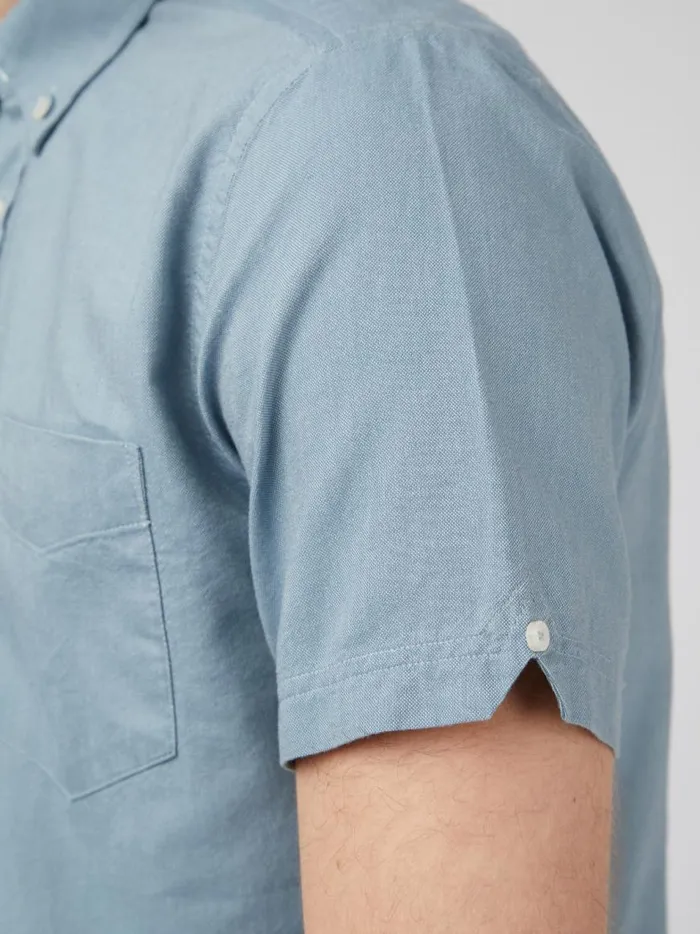 Ben Sherman Short Sleeve Shirts Men Signature Organic ShortSleeve Oxford Shirt 8211 Blue Shadow Ben Sherman Short Sleeve Shirts Men Signature Organic ShortSleeve Oxford Shirt 8211 Blue Shadow