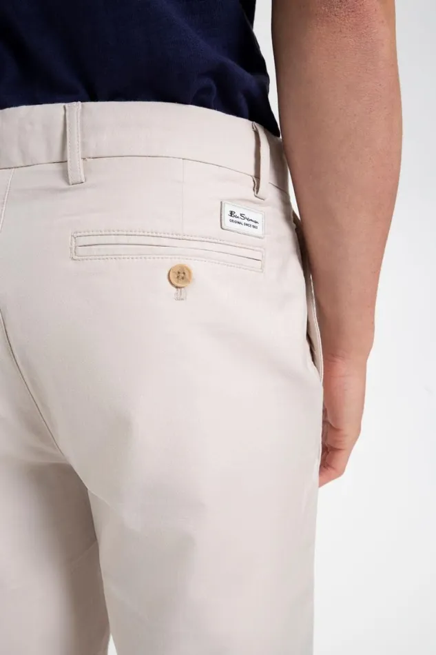 Ben Sherman Shorts Men Everyday Slim Fit Chino Short 8211 Putty