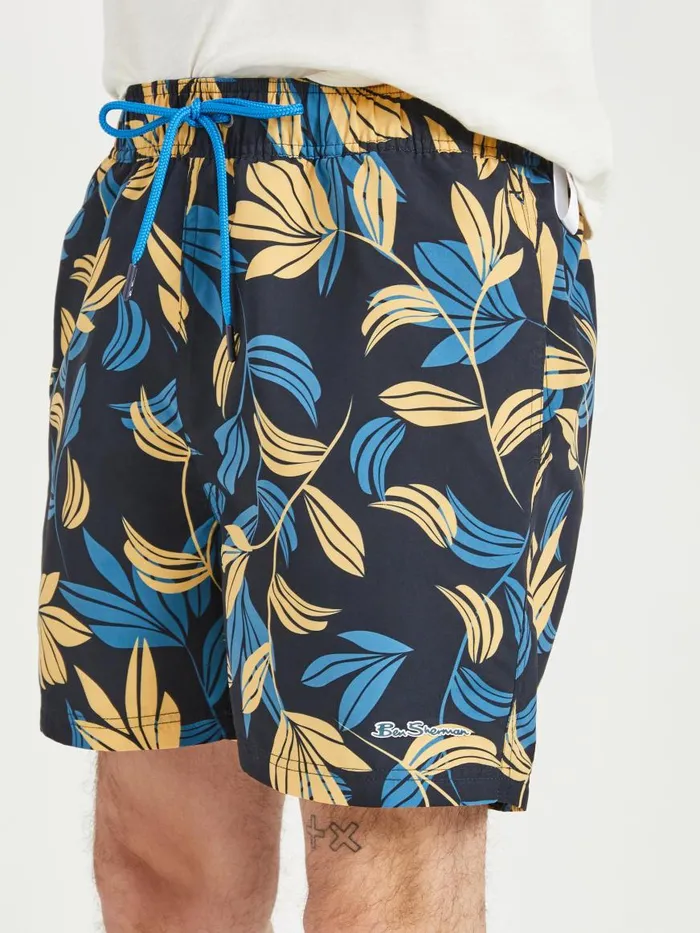 Ben Sherman Shorts Men The Bowman Printed Swim Shorts