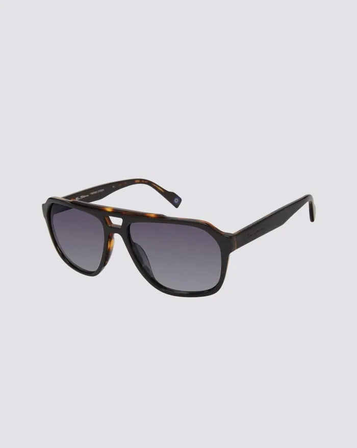 Ben Sherman Sunglasses Men Manor Polarized Oversized Eco Sunglasses 8211 Black Tortoise