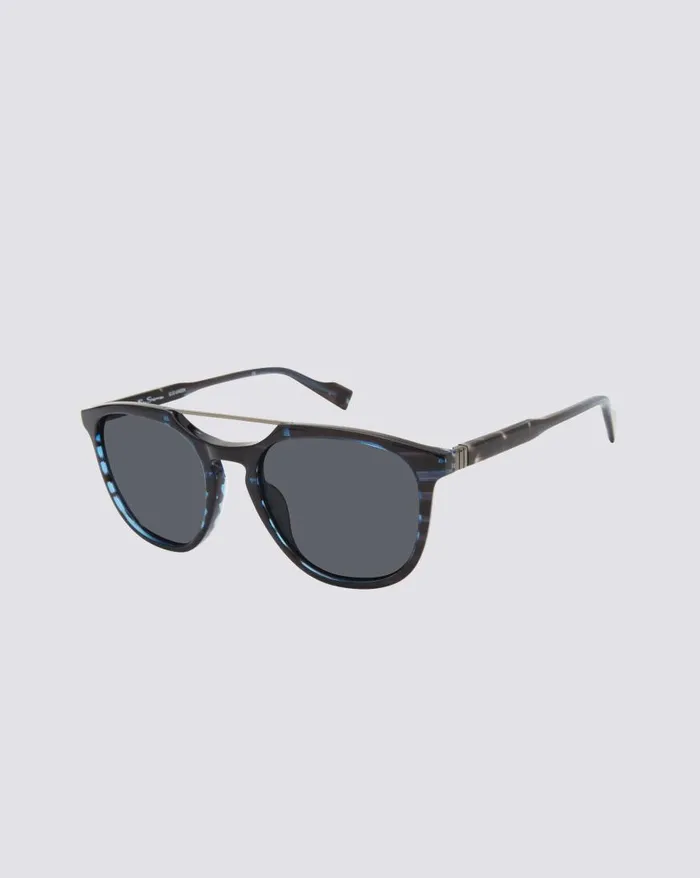 Ben Sherman Sunglasses Men Queensway Polarized Eco Sunglasses 8211 Blue Stripe