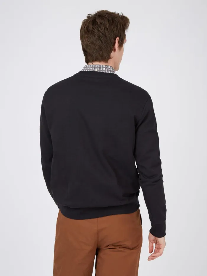 Ben Sherman Sweatshirts and Hoodies Men B By TricotLoopback Sweatshirt 8211 Black