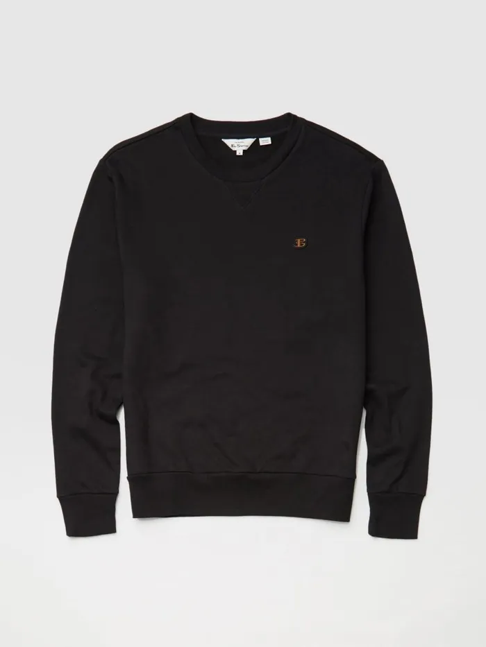 Ben Sherman Sweatshirts and Hoodies Men B By TricotLoopback Sweatshirt 8211 Black