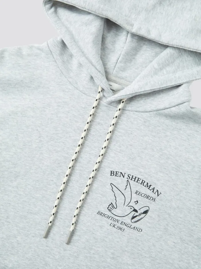 Ben Sherman Sweatshirts and Hoodies Men Brighton Records Graphic Hoodie 8211 Steel Ben Sherman Sweatshirts and Hoodies Men Brighton Records Graphic Hoodie 8211 Steel
