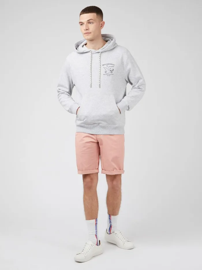 Ben Sherman Sweatshirts and Hoodies Men Brighton Records Graphic Hoodie 8211 Steel Ben Sherman Sweatshirts and Hoodies Men Brighton Records Graphic Hoodie 8211 Steel