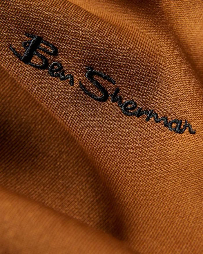 Ben Sherman Sweatshirts and Hoodies Men Signature House Taped Track Jacket 8211 Ginger Ben Sherman Sweatshirts and Hoodies Men Signature House Taped Track Jacket 8211 Ginger