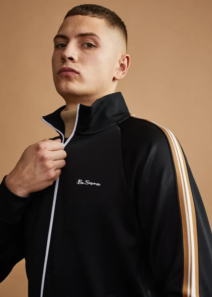 Ben Sherman Sweatshirts and Hoodies Men Signature ZipThrough Track Jacket 8211 Black